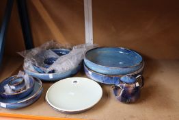 Twelve pieces of Mikasa Fine Porcelain to include plates and a tea pot.