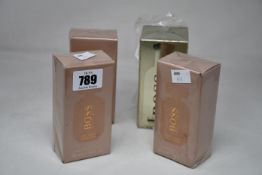 Three bottles of Hugo Boss The Scent Private Accord eau de parfum (50ml) and a bottle of Hugo Boss