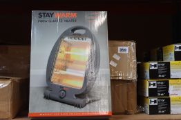 Eight boxed as new Staywarm Quartz Halogen Small Portable Electric Heaters (F2102GR).