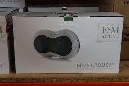 A boxed as new E & M Active Magic Touch Massage Cushion (RRP £118) https://emactive.com/em-active/