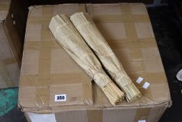 Two boxes containing a large quantity of Dried Wheat Grass Bouquets (Approximately 100).