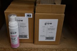 Two boxes of six of Australian Glow one hour express tan (Ultra dark) mousse (12 x 200ml), one box