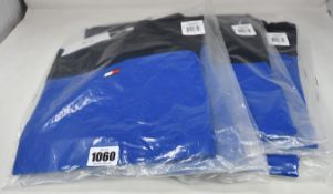 Six as new Tommy Sport long sleeve colourblock tops (XS, 2 x S, 2 x M, L).