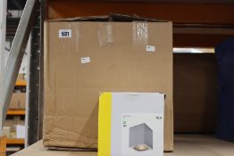 Five boxed as new SLV Big Theo LED lights in grey (Item no: 234524).