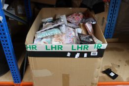 A large quantity of assorted miscellaneous items to include make up sponges, beauty turbans, false