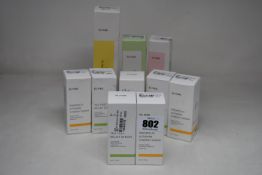 Ten assorted Lunik beauty products to include complete cleansing oil, propolis vitamin synergy