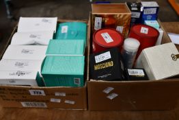 A quantity of assorted beauty items to include Moschino, Claires Korea, May Coop, Lador enriched