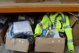 Four boxes of miscellaneous items.