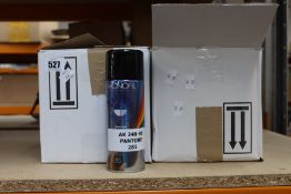 Twelve Monofil colour match AY 210-90 RAL 3020 spray paint (12 x 400ml) and twelve Monofil colour