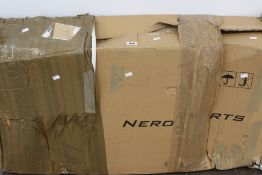 A boxed Nero Sports bluetooth nero pro foldable treadmill.