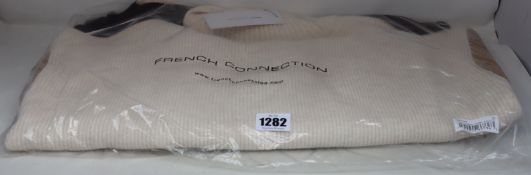 Four as new French Connection high neck colour block jumpers (All XL).