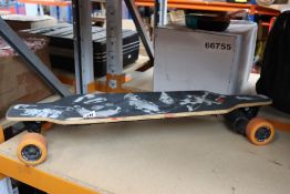 A pre-owned and customised YUNEEC E-GO Electric skateboard (Charger not included).