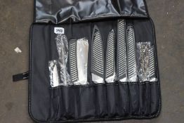 Three boxed as new Ross Henery professional Japanese style 9-piece knife sets.