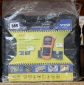 Four as new Brother P-Touch E110vp industrial label printers.