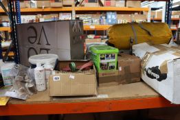 A small quantity of pets and related items.