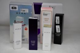 A Hera Aquabolic essential water 6pce gift set, a Hera Aujour Le Jour cell essence (225ml), a Hera