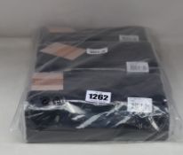 Three as new Unmade Copenhagen Janel clutch bags in black (RRP £75 each).