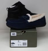 A pair of as new Timberland Treeline Mid hiker boots (UK 10) and Timberland Torrez slippers (UK 11.