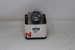 A men's as new Fossil Machine Chronograph watch FS4682 (RRP £120).