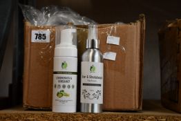 Twenty four assorted as new Zyzven Naturals toiletries to include Scar & Stretch Mark Lotion (