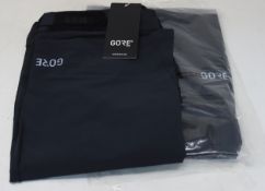 Two pairs of men's as new Gore C5 cycling shorts (L - RRP £99 each).