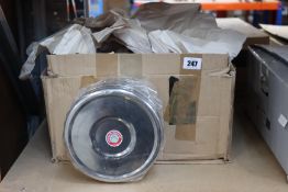 Ten as new Masala Dabba (Two sizes) - seven and eight pots with individual clear see through lids.