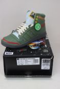A pair of as new Adidas Top Ten Hi Star Wars Boba Fett trainers (UK 9).