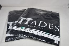 Thirty as new Hades Empire black long sleeve T-shirts (Assorted sizes).