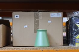 Thirty two as new Stem Gem recycled table vases in green.