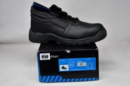Four pairs of as new ProMan PM100 work boots (3 x UK 7, 1 x UK 12).