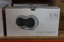 A boxed as new E & M Active Magic Touch Massage Cushion (RRP £118) https://emactive.com/em-active/