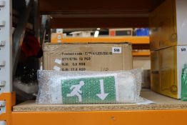 Twelve boxed as new CAPRI 4W LED emergency bulkheads CAP/4/LED/EM/M.