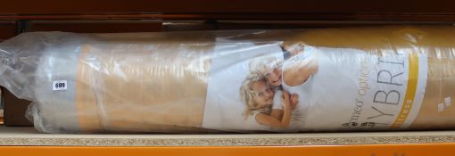 An as new Dormeo Options hybrid mattress (Dimensions unknown, viewing advised).