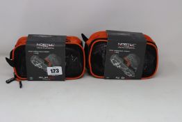 Six pairs of as new Nortec ALP20 Micro Crampons.