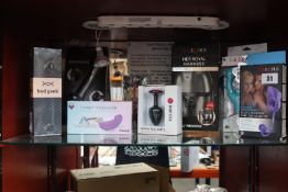 Nine boxed as new sex toys and related to include a Calexotics Tremble Tickle, a Calexotics 'The