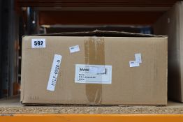 An as new NVM033 white wash basin (Brand unknown).