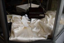 An as new Miss Sixty Marilyn Monroe blouse (XS), leather shirt (XS), lace shirt (XS) and mini