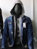 An as new DSquared2 Icon denim jacket (EU 46).