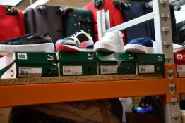 Four pairs of women's as new Puma Soft Foam trainers; Cali wedge (UK 3.5), Mile Rider Sunny