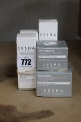 A Sesha Skin Therapy complex-A renewal emulsion (30ml), a Sesha Skin Therapy Advanced lightening
