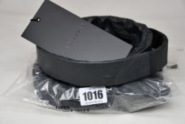 Two as new The Kooples leather belts; Smooth (RRP €135) and Croco (RRP €145).