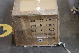 A boxed display mannequin.