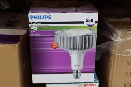 Two boxed as new Phillips TrueForce 145w LED industrial and retail lamps.