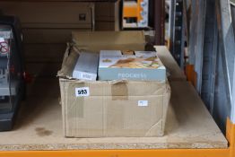 Six boxed as new Broggi kitchen knives to include a 20cm chefs knife, 11cm utility knife, 7.5cm