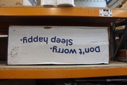 An as new Emma single memory foam mattress.