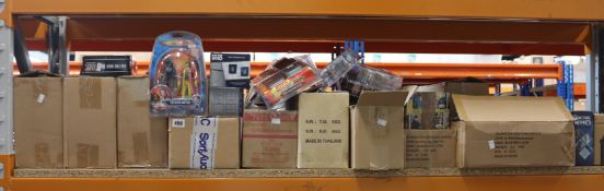 A quantity of Doctor Who merchandise to include mugs, posters, action figures and desk tidy.