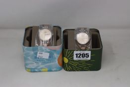 Two ladies as new Fossil Georgia watches ES2830 (RRP £75 each).