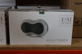 A boxed as new E & M Active Magic Touch Massage Cushion (RRP £118) https://emactive.com/em-active/
