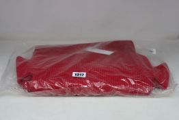 Two as new Calvin Klein long sleeved roll neck knitted midi dresses in red (XS, S).