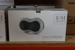 A boxed as new E & M Active Magic Touch Massage Cushion (RRP £118) https://emactive.com/em-active/